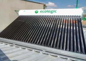 Aquecedor solar tubo a vácuo acoplado