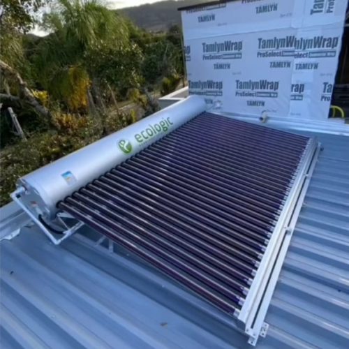 Aquecedor solar a vcuo compacto